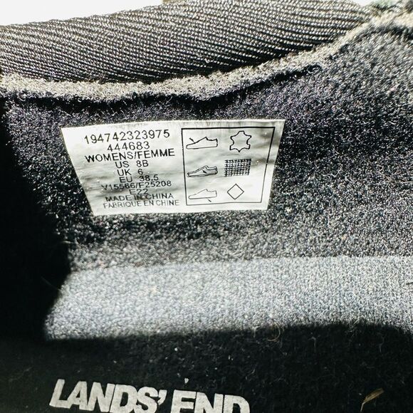 LANDS END womens loafers black work or casual shoes sizes 8 M - Picture 8 of 8